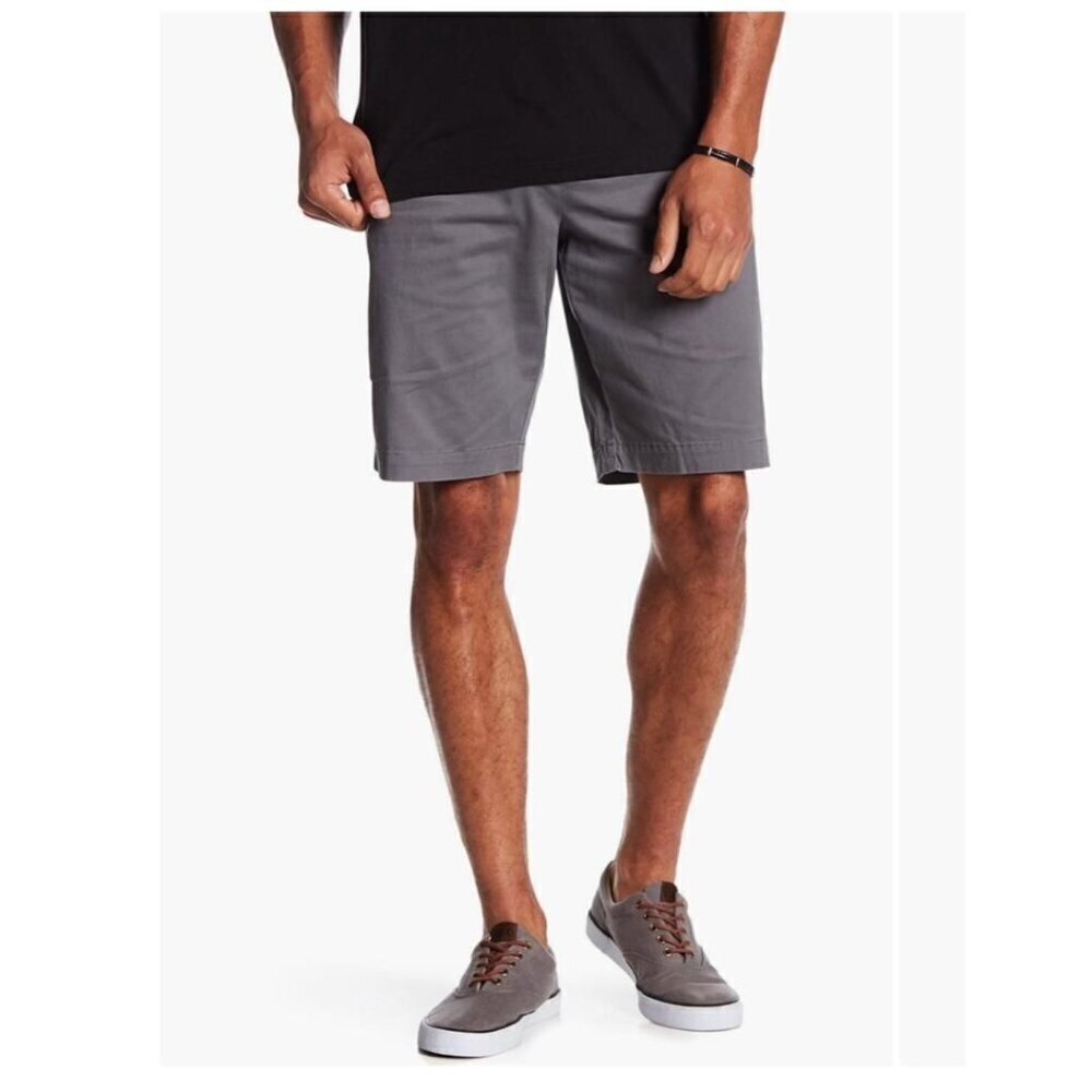 Tommy Bahama Mens Gray Mid Rise Pockets Top Sail Chino Shorts Sz 33 New